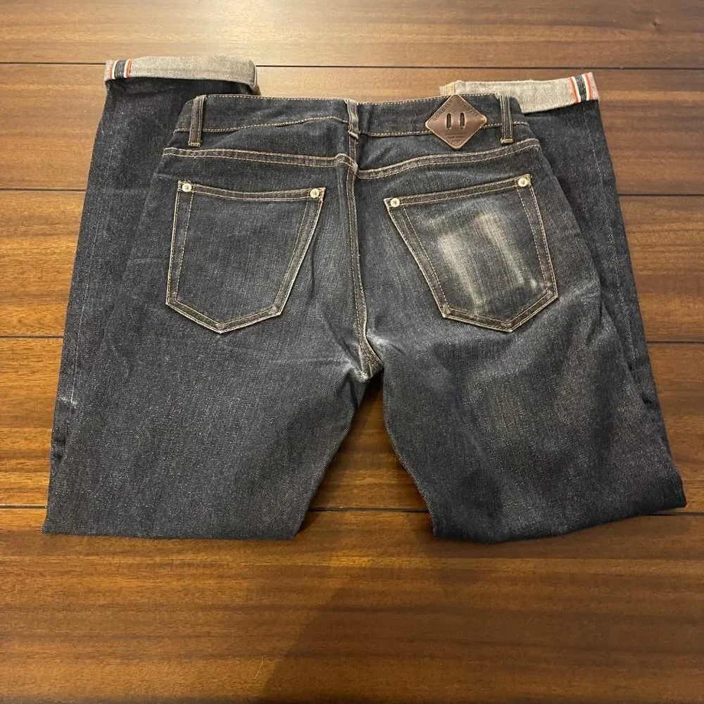 Goodale The Tailored Tapered Jean dark wash worn-in size 31x32